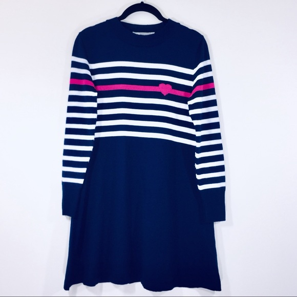 Very Demure ASOS Heart Sweater Dress SZ 4 - Picture 5 of 9